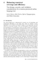 Balancing construct coverage and efficiency