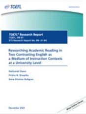 Researching Academic Reading in Two Contrasting English as a Medium of Instruction Contexts at a University Level