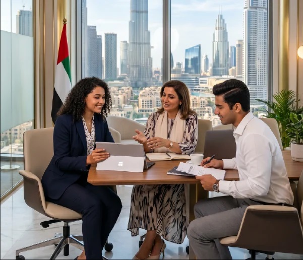 Peoples in a meeting